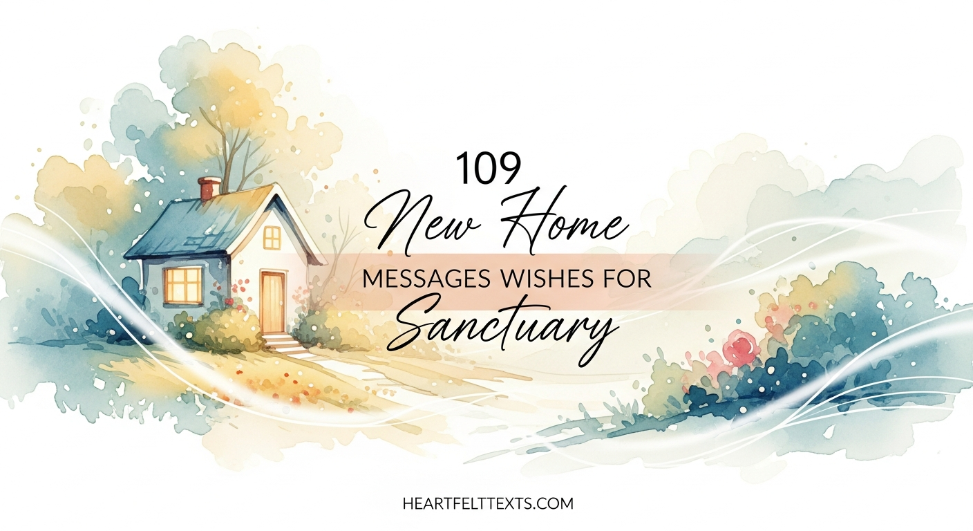 109 New Home Messages Wishes for Sanctuary