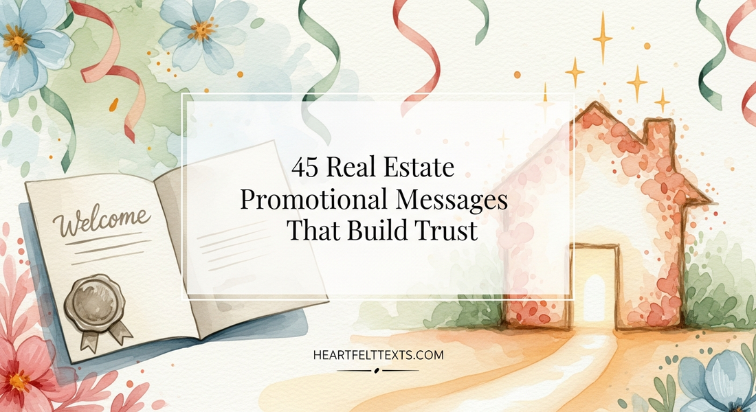 45 Real Estate Promotional Messages That Build Trust