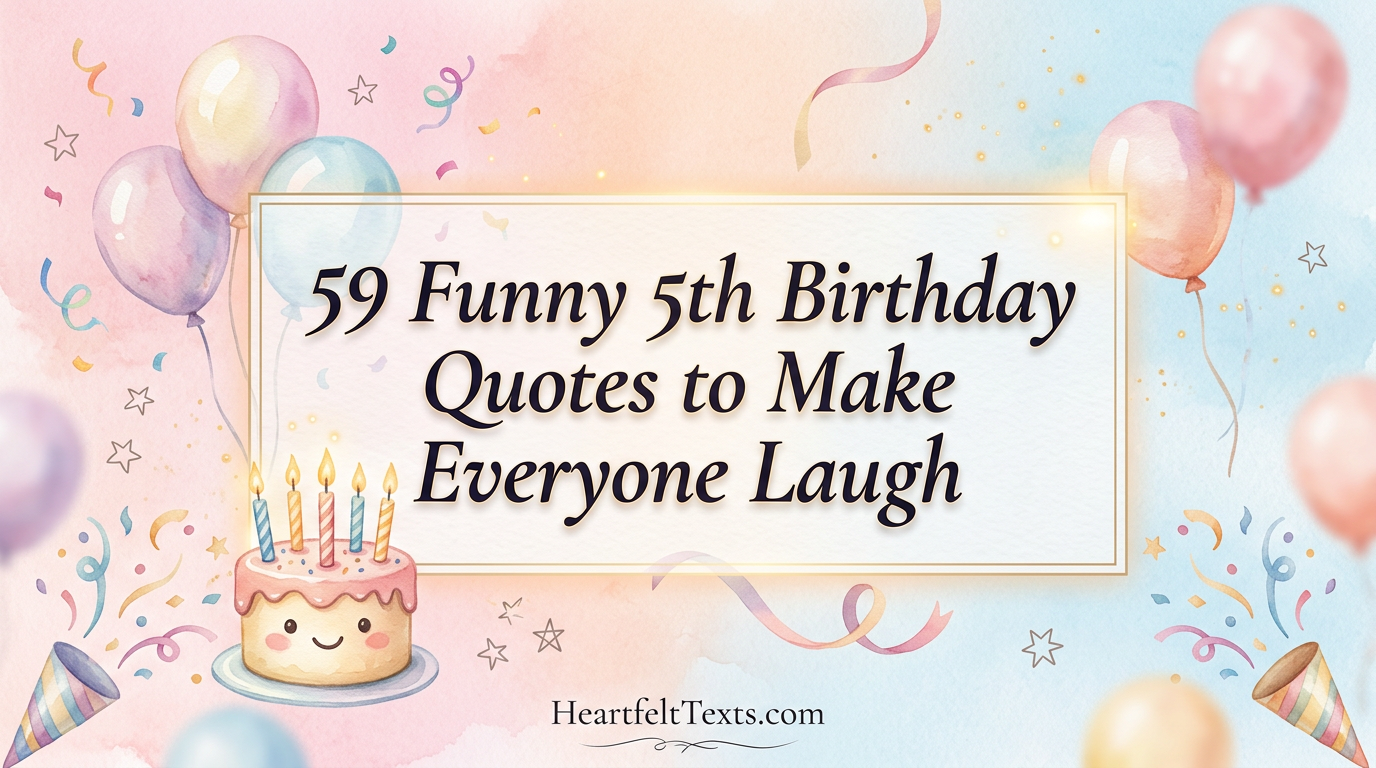 59 Funny 5th Birthday Quotes to Make Everyone Laugh