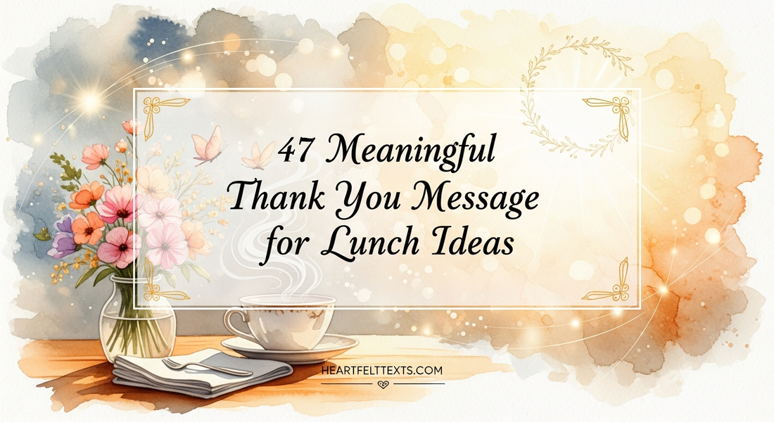 47 Meaningful Thank You Message for Lunch Ideas