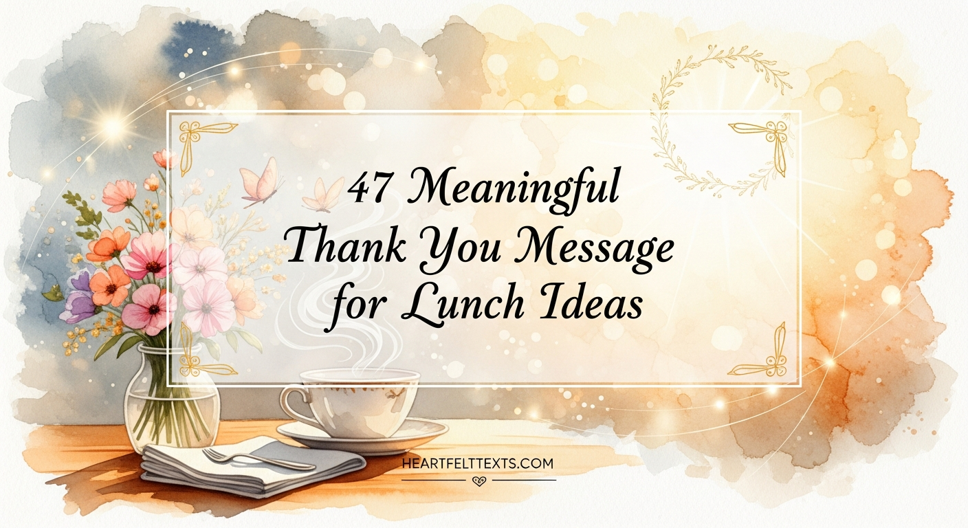 47 Meaningful Thank You Message for Lunch Ideas