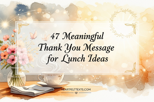 47 Meaningful Thank You Message for Lunch Ideas