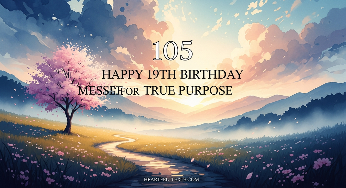 105 Happy 19th Birthday Messages for True Purpose