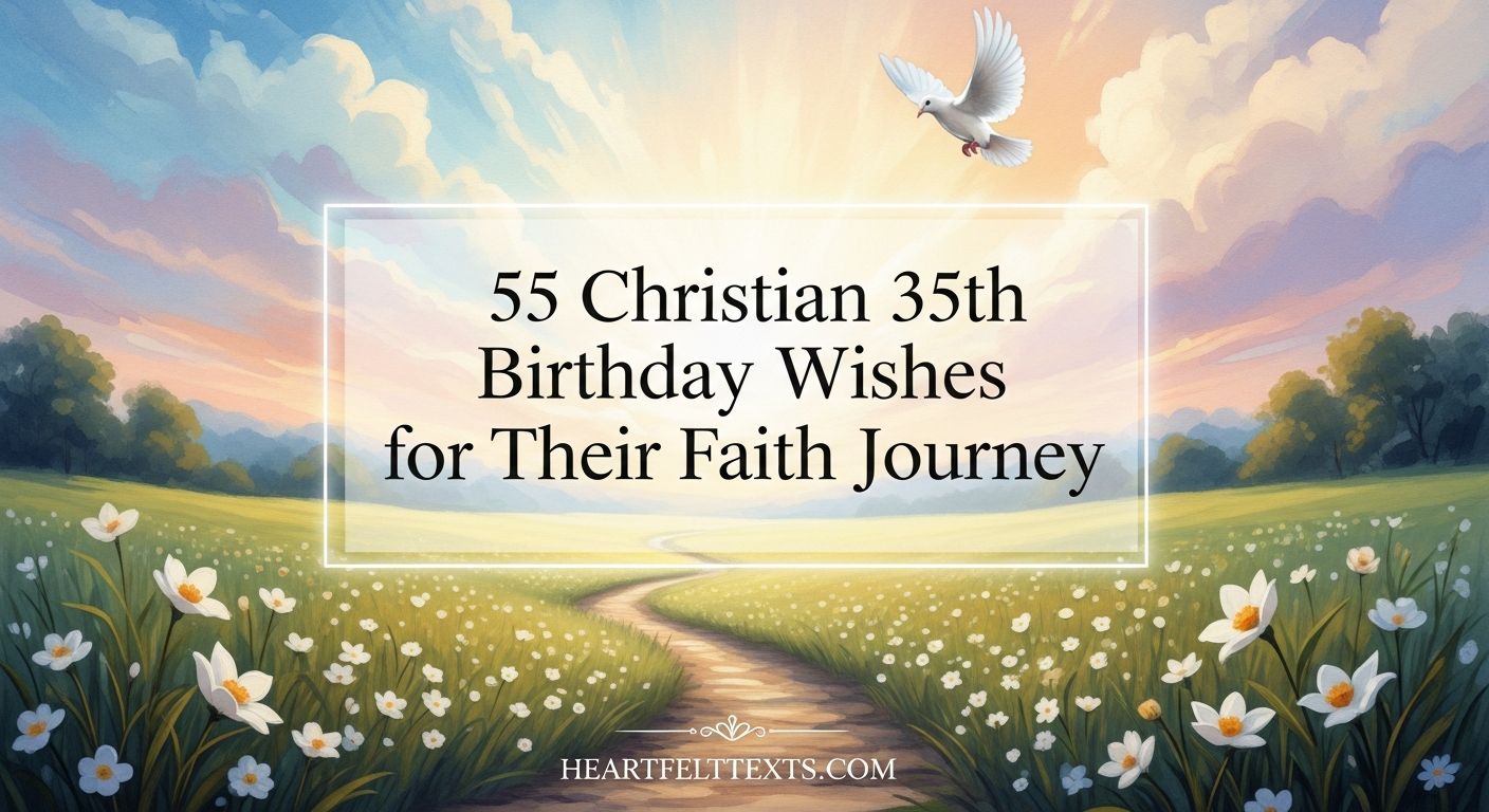 55 Christian 35th Birthday Wishes for Their Faith Journey