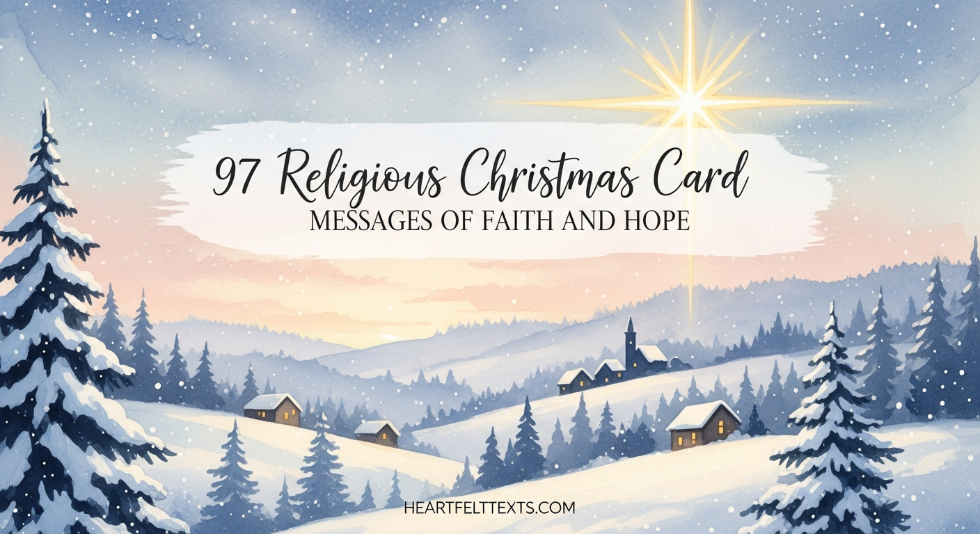 97 Religious Christmas Card Messages of Faith and Hope
