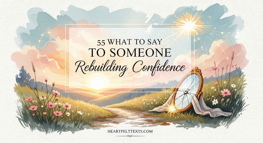 55 What to Say to Someone Rebuilding Confidence