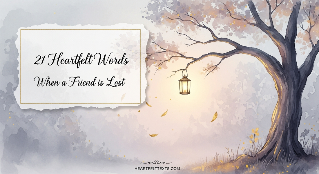 21 Heartfelt Words When a Friend is Lost