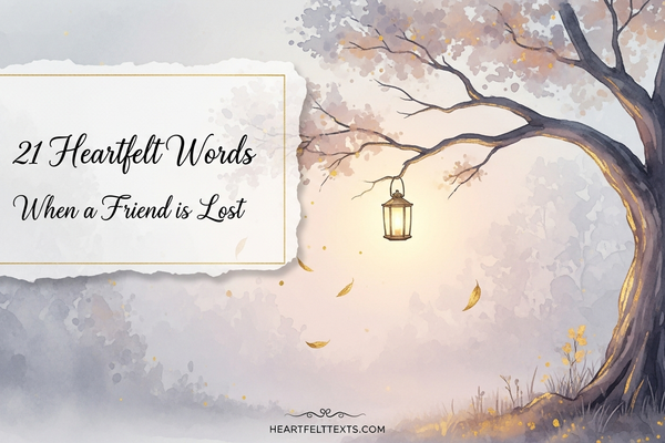 21 Heartfelt Words When a Friend is Lost