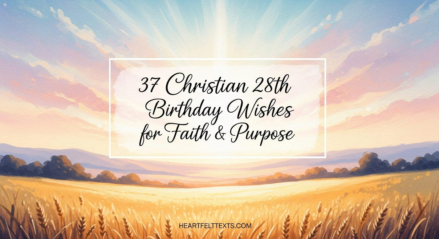 37 Christian 28th Birthday Wishes for Faith & Purpose