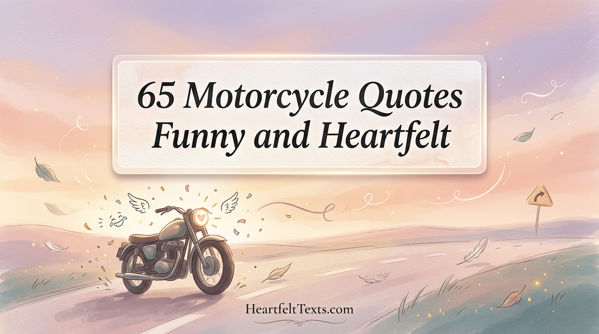 65 Motorcycle Quotes Funny and Heartfelt