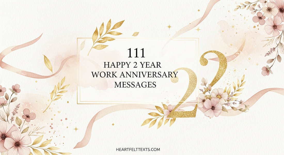 111 Happy 2 Year Work Anniversary Messages