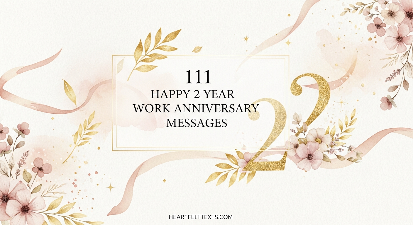 111 Happy 2 Year Work Anniversary Messages