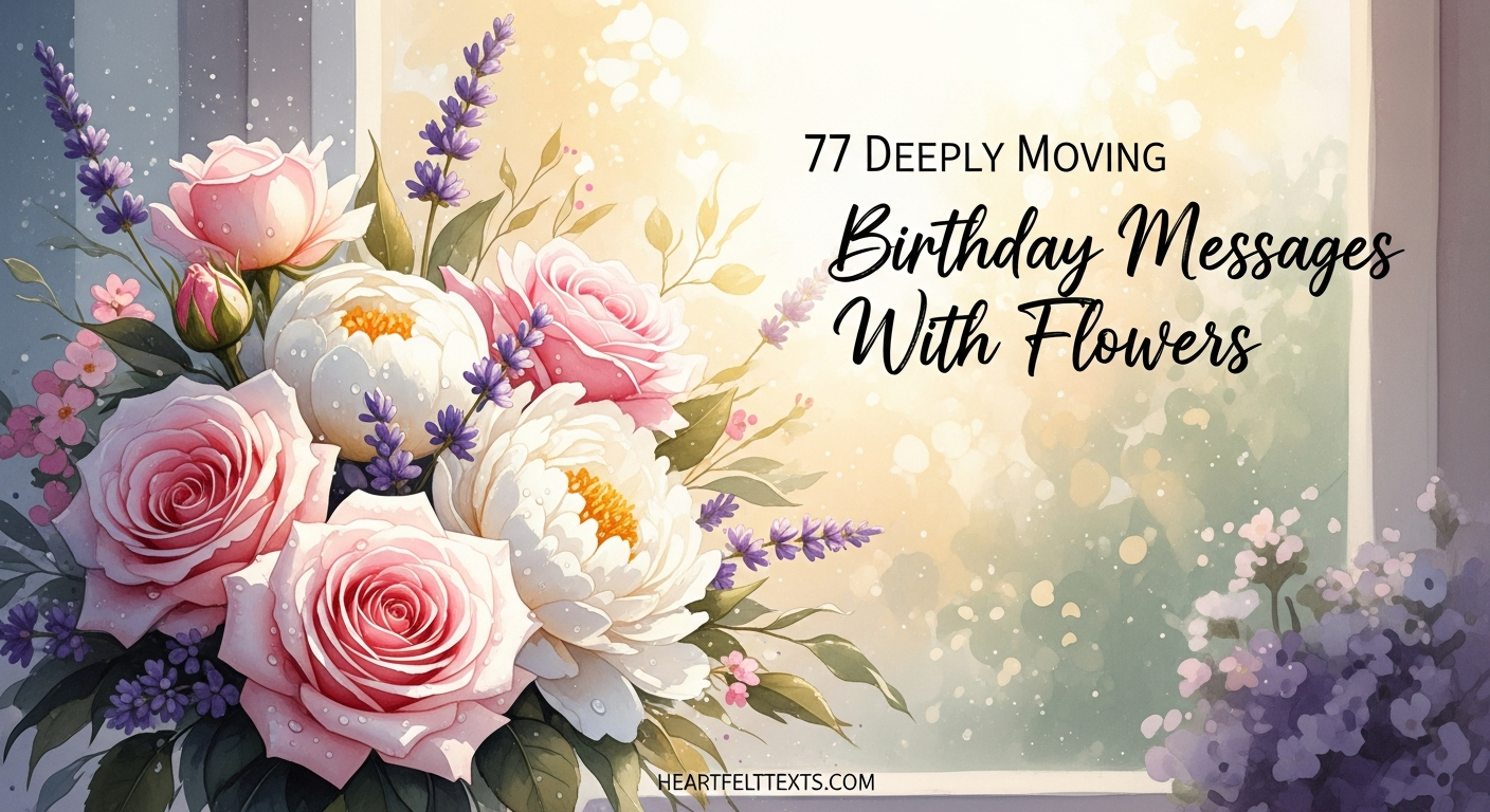 77 Deeply Moving Birthday Messages With Flowers