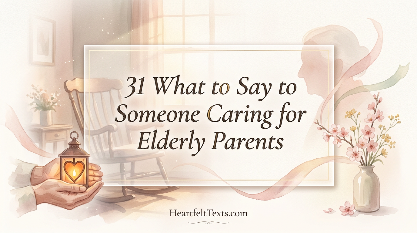 31 What to Say to Someone Caring for Elderly Parents