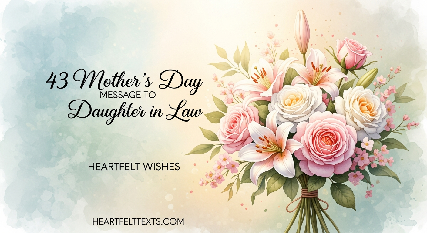 43 Mother's Day Message to Daughter in Law Heartfelt Wishes