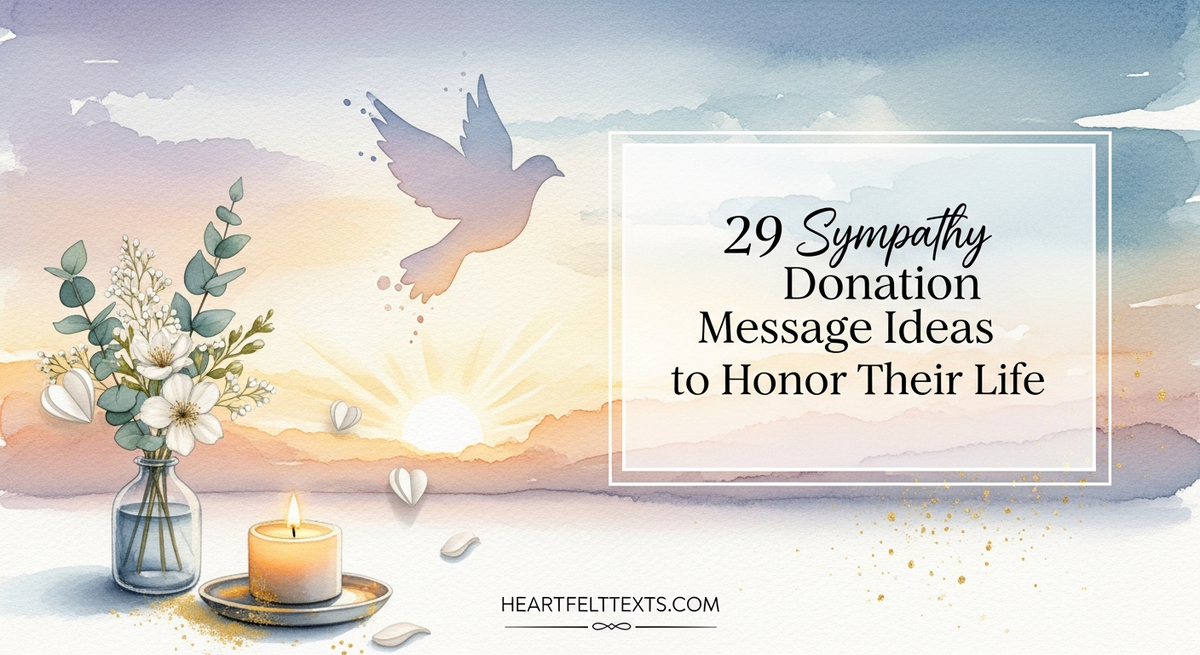 29 Sympathy Donation Message Ideas to Honor Their Life