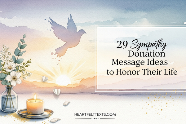 29 Sympathy Donation Message Ideas to Honor Their Life