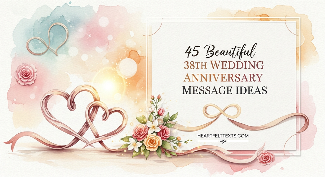 45 Beautiful 38th Wedding Anniversary Message Ideas