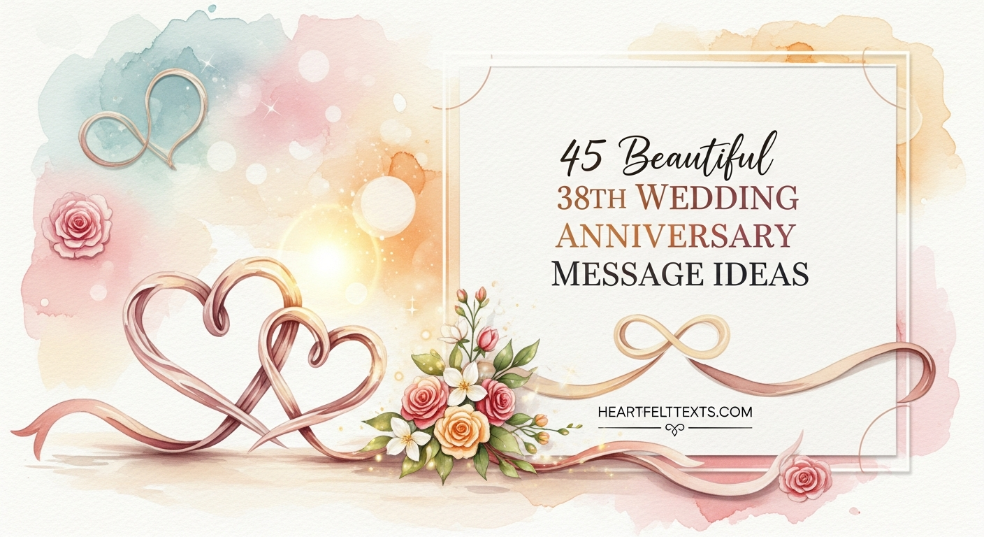 45 Beautiful 38th Wedding Anniversary Message Ideas