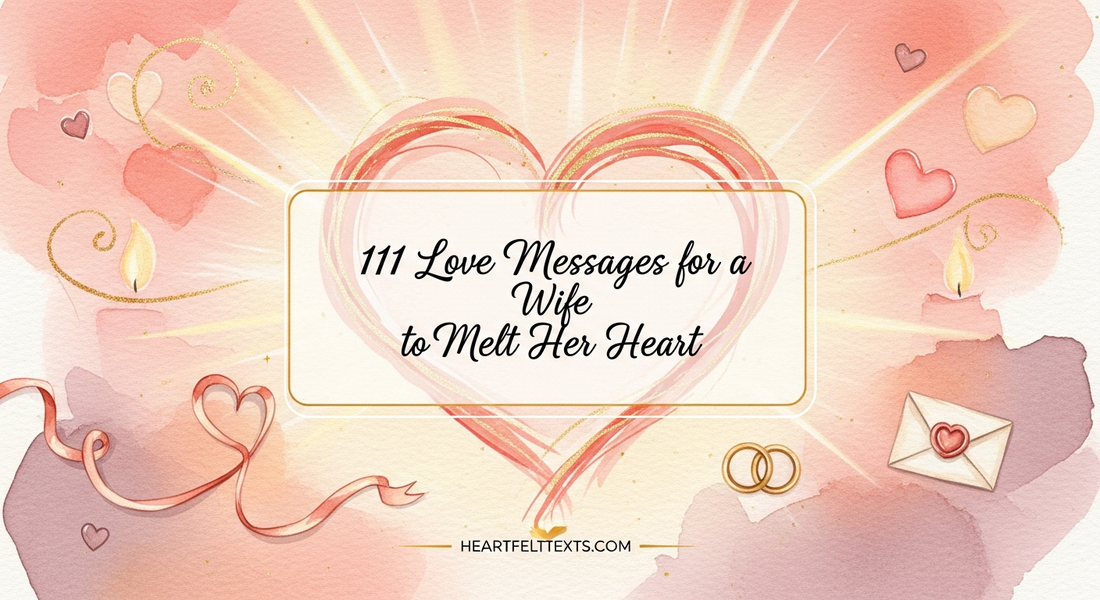 111 Love Messages for a Wife to Melt Her Heart