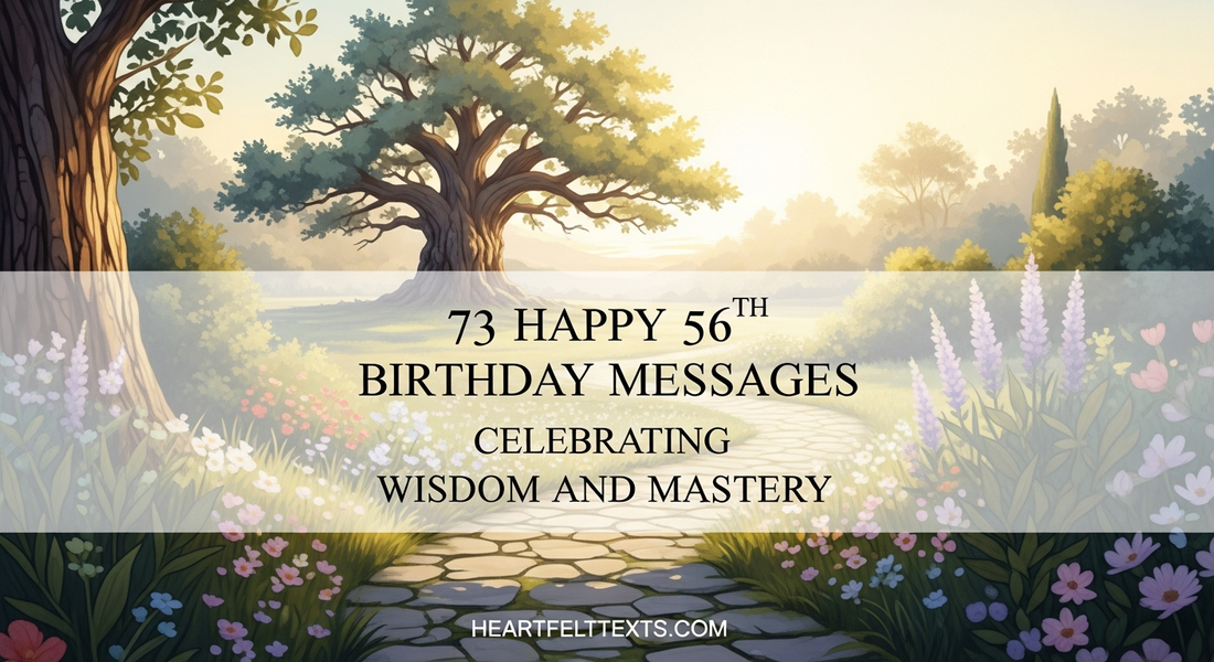 73 Happy 56th Birthday Messages Celebrating Wisdom and Mastery