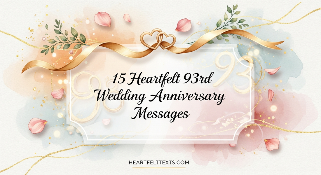 15 Heartfelt 93rd Wedding Anniversary Messages