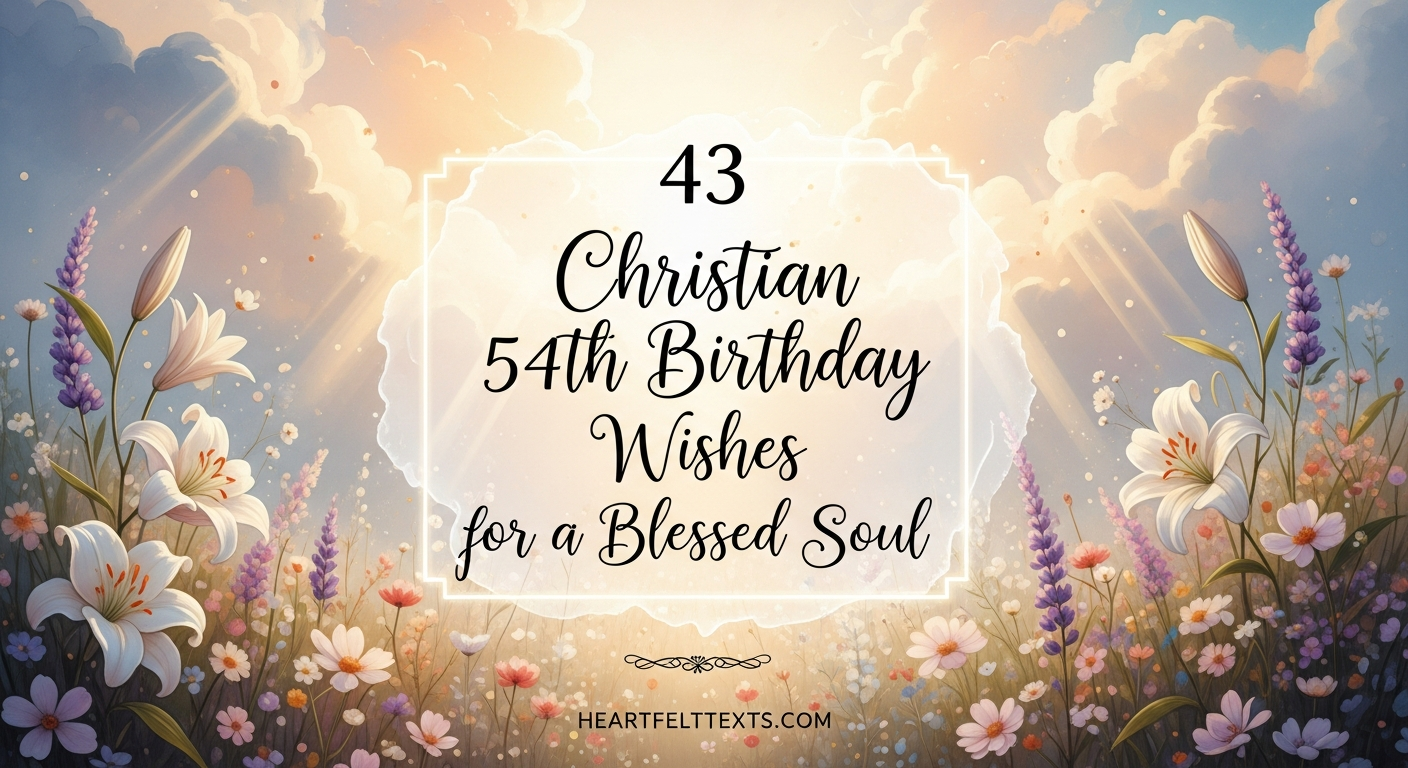 43 Christian 54th Birthday Wishes for a Blessed Soul