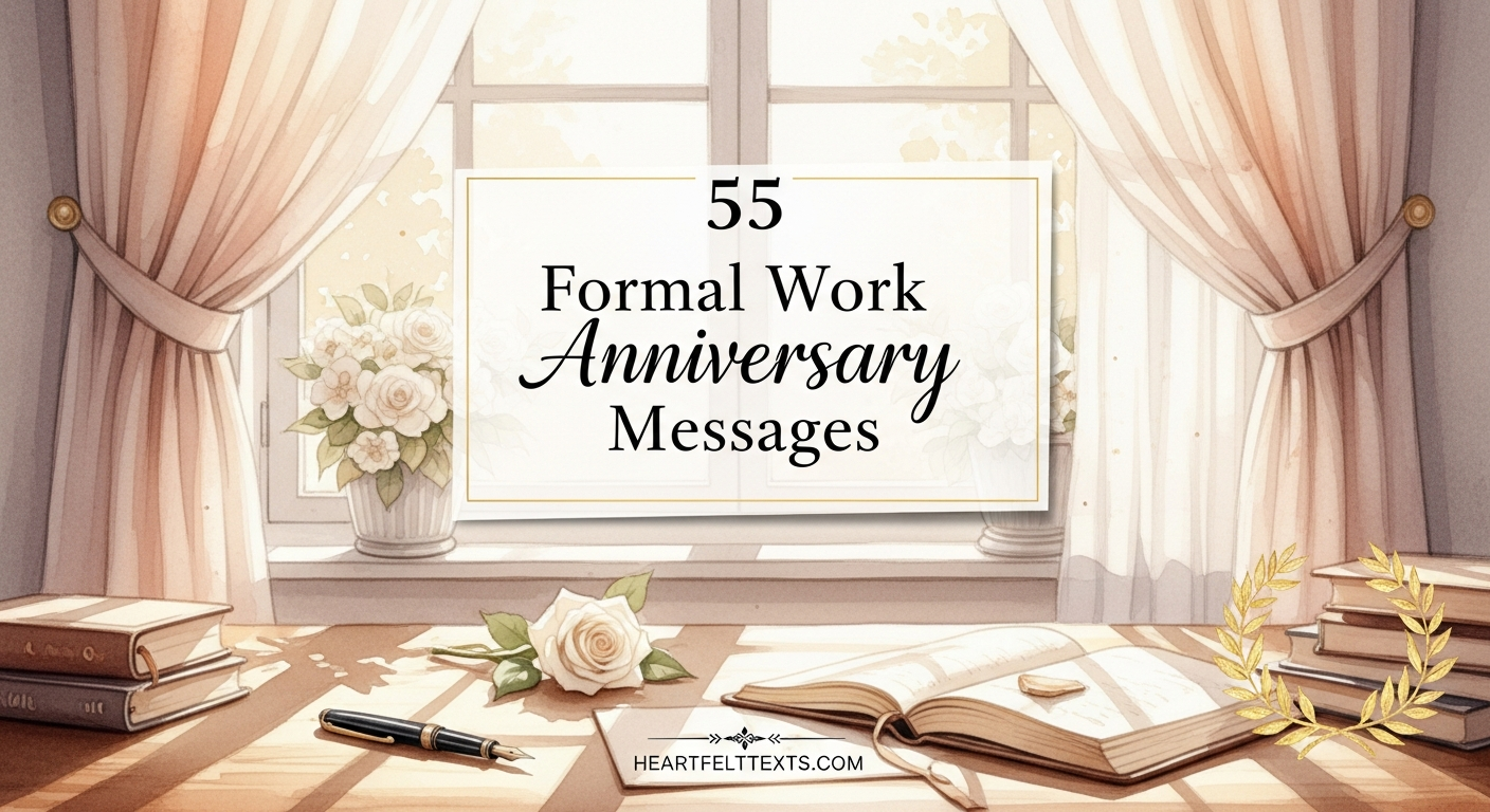 55 Formal Work Anniversary Messages Celebrate Dedication