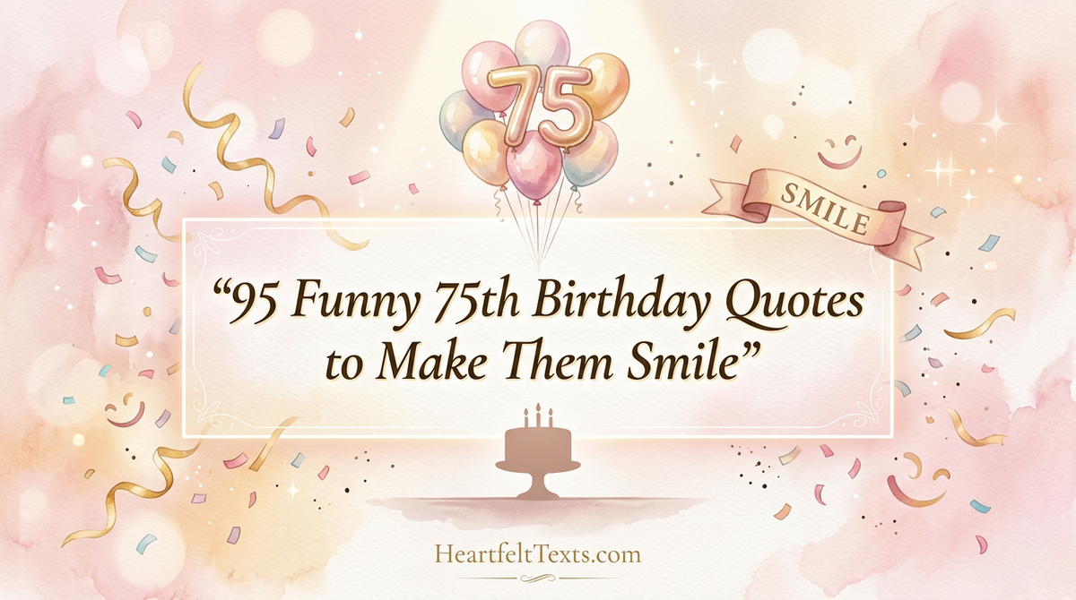 95 Funny 75th Birthday Quotes to Make Them Smile