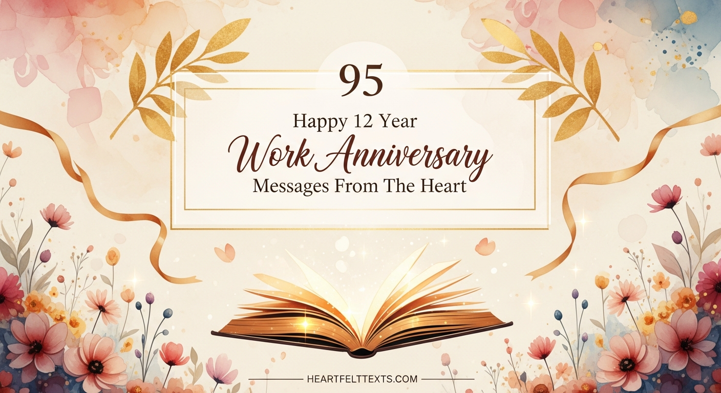 95 Happy 12 Year Work Anniversary Messages From The Heart
