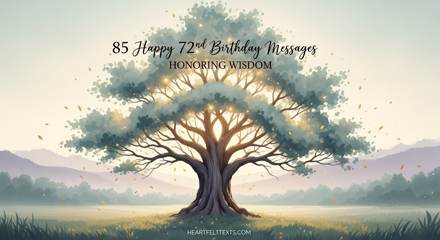 85 Happy 72nd Birthday Messages Honoring Wisdom