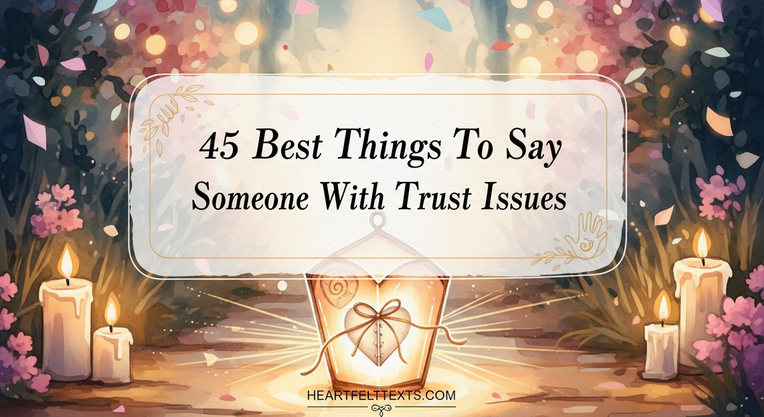 45 Best Things To Say To Someone With Trust Issues