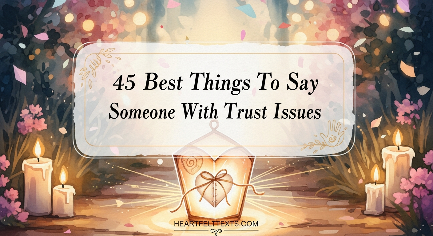 45 Best Things To Say To Someone With Trust Issues