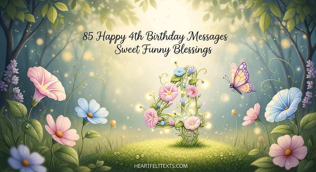 85 Happy 4th Birthday Messages Sweet Funny Blessings