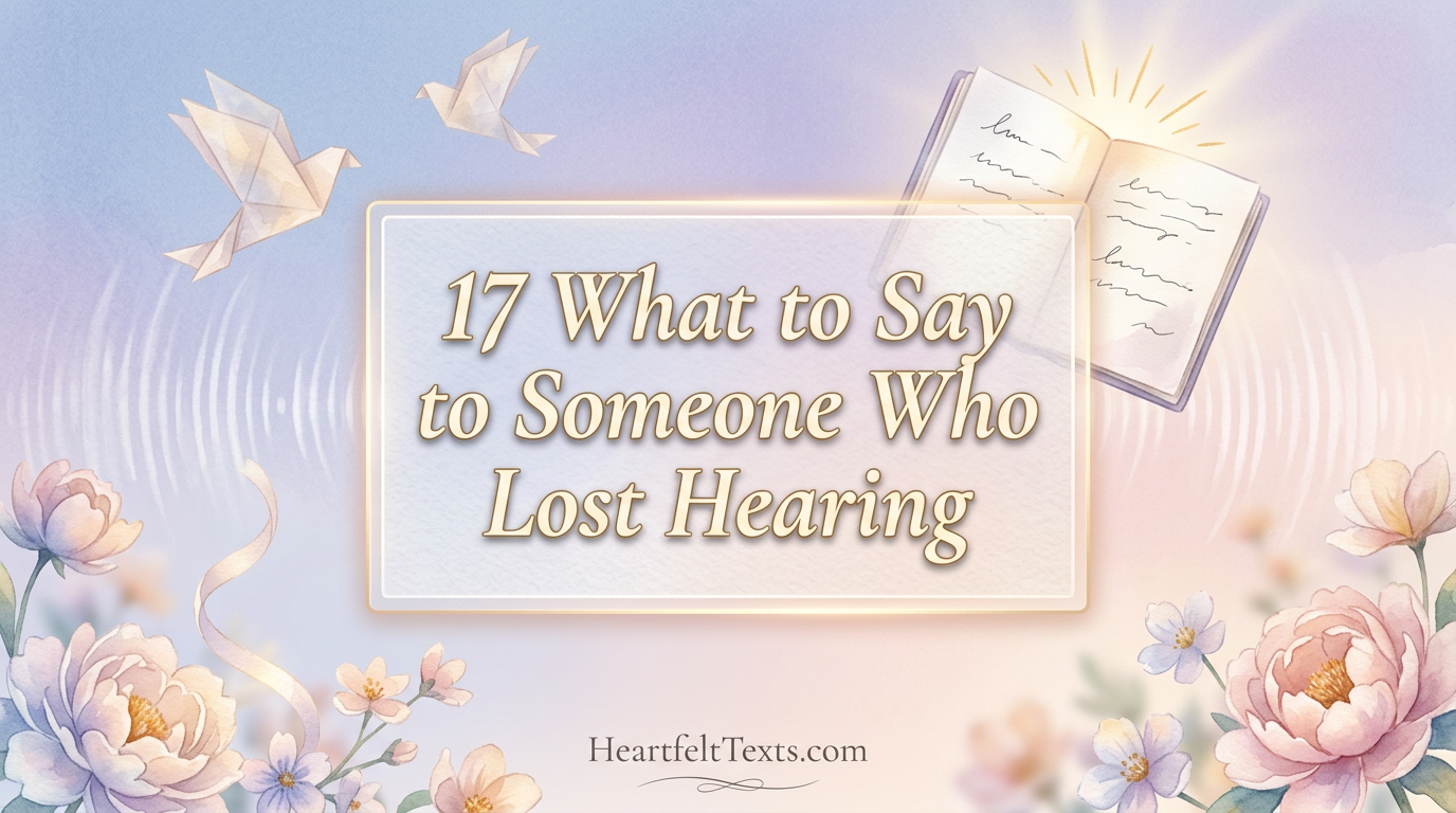 17 What to Say to Someone Who Lost Hearing