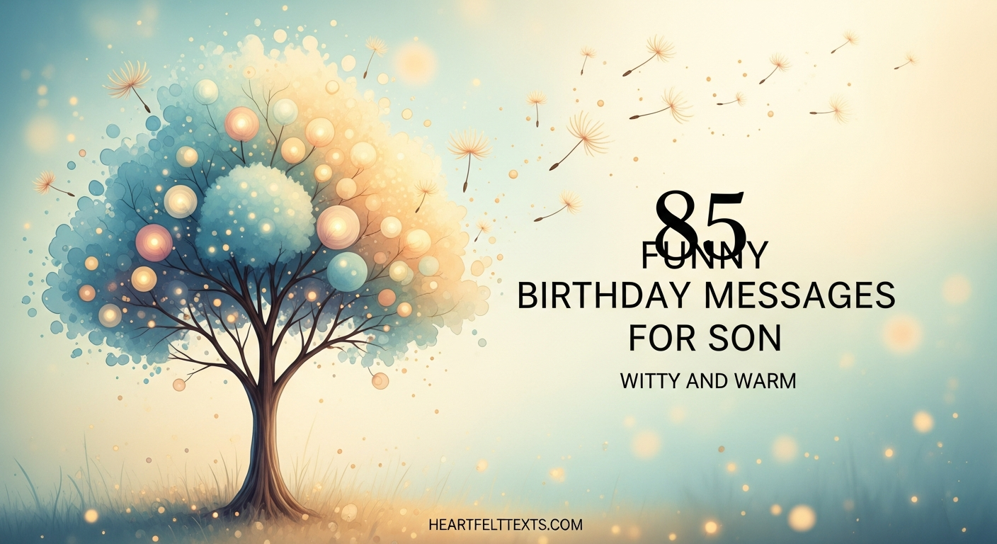 85 Funny Birthday Messages for Son Witty and Warm
