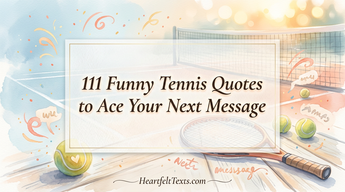 111 Funny Tennis Quotes to Ace Your Next Message