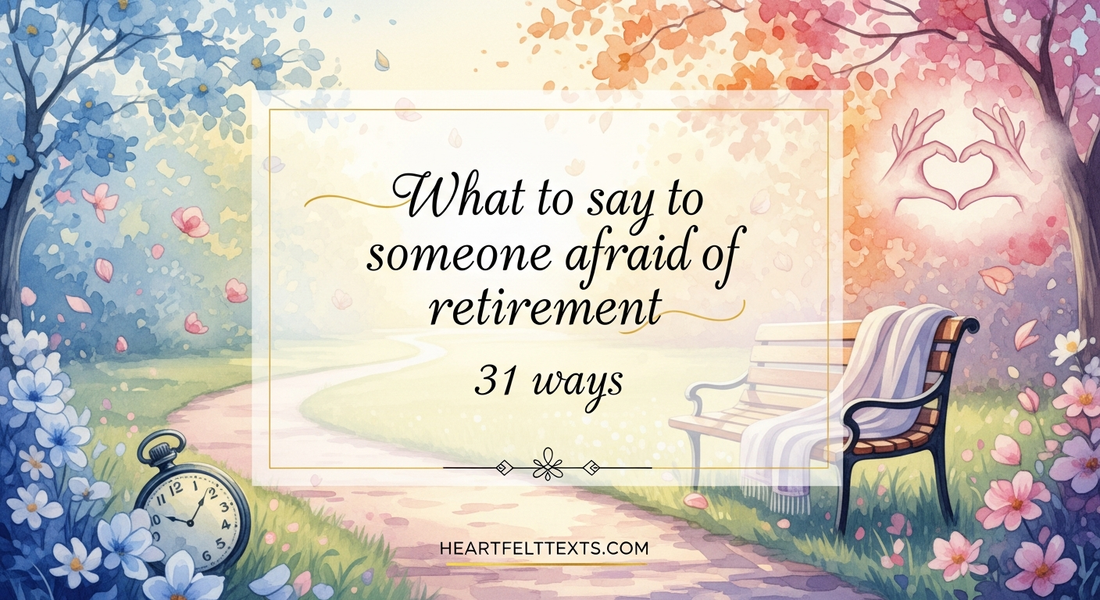 What to say to someone afraid of retirement 31 ways