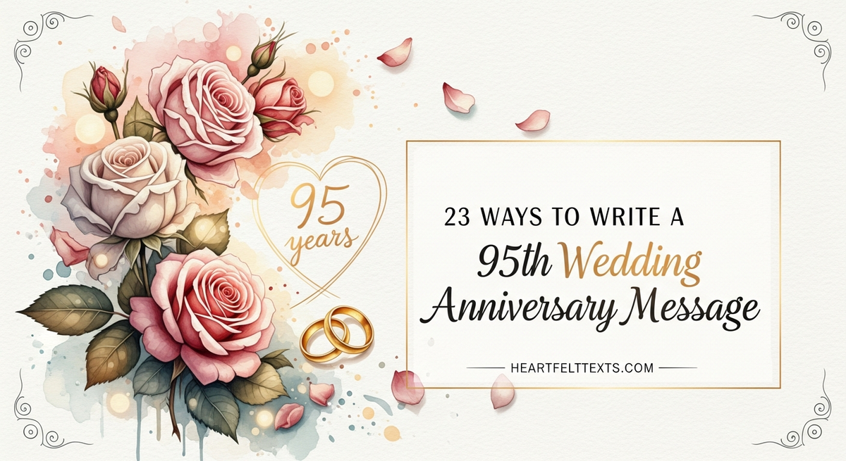 23 Ways to Write a 95th Wedding Anniversary Message