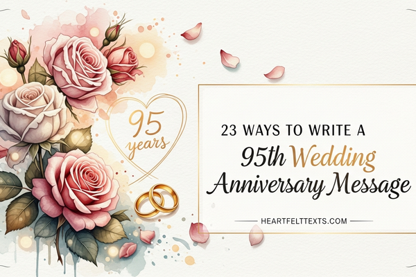 23 Ways to Write a 95th Wedding Anniversary Message