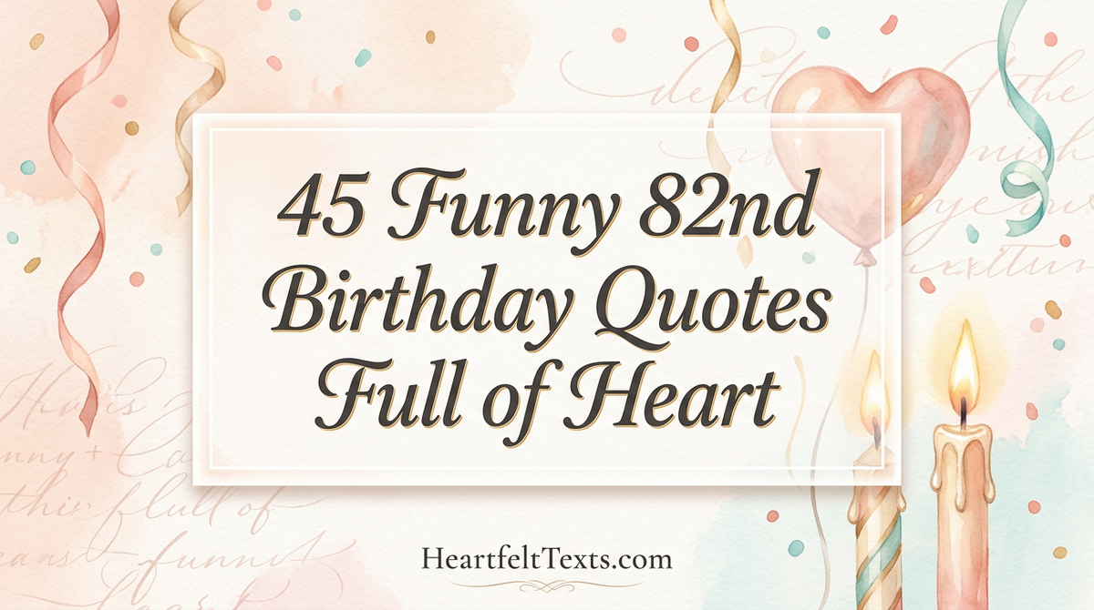 45 Funny 82nd Birthday Quotes Full of Heart
