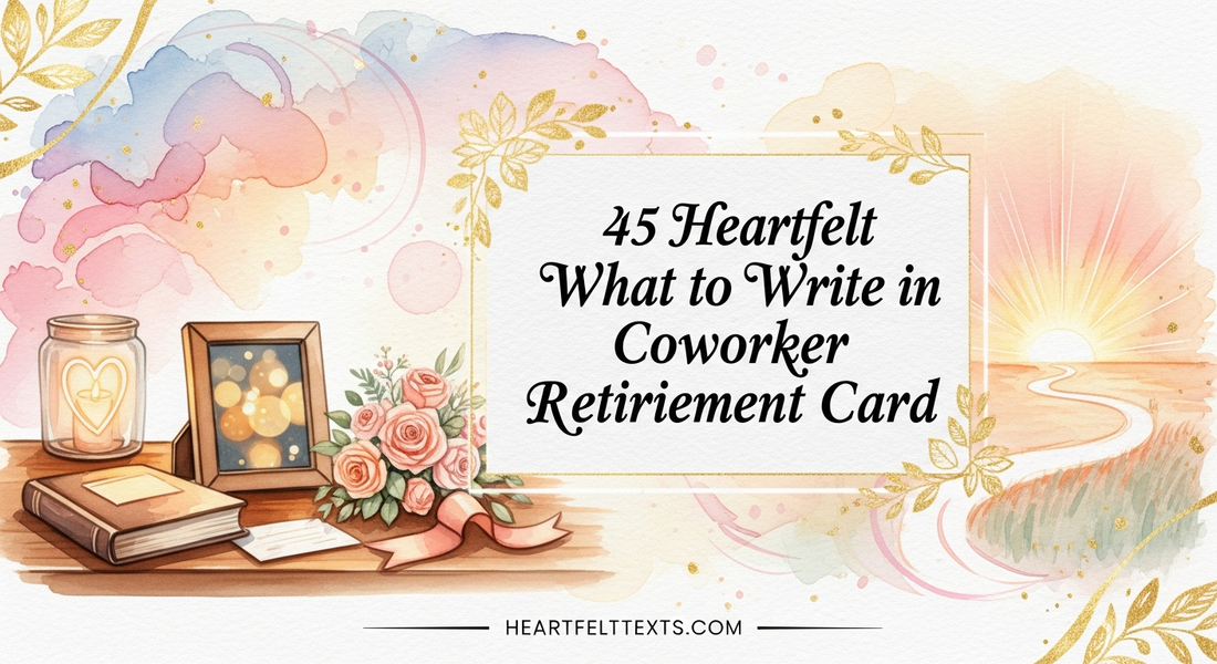 45 Heartfelt What to Write in Coworker Retirement Card