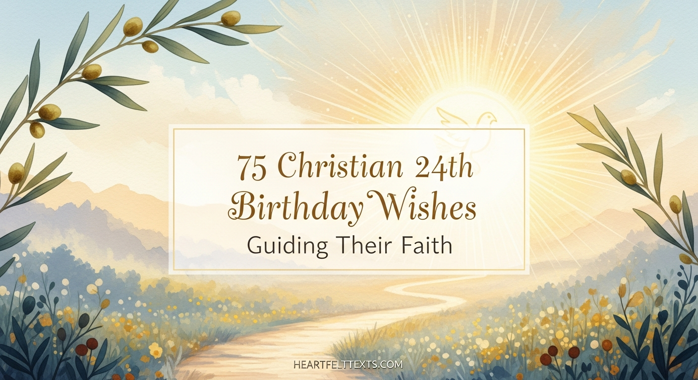75 Christian 24th Birthday Wishes Guiding Their Faith