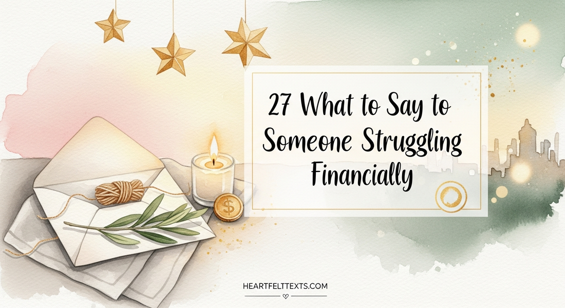 27 What to Say to Someone Struggling Financially