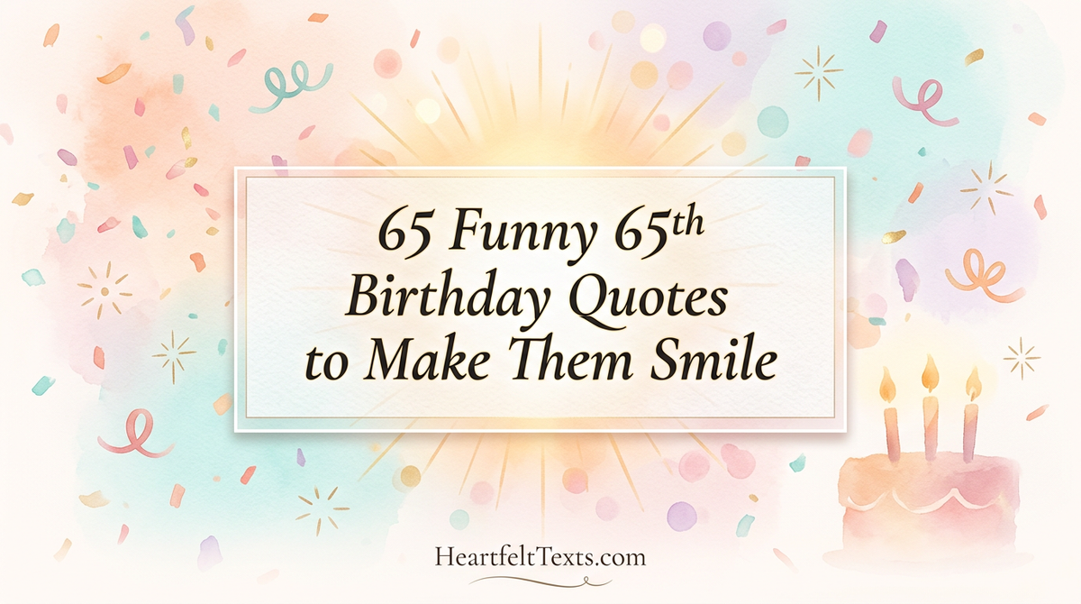 65 Funny 65th Birthday Quotes to Make Them Smile