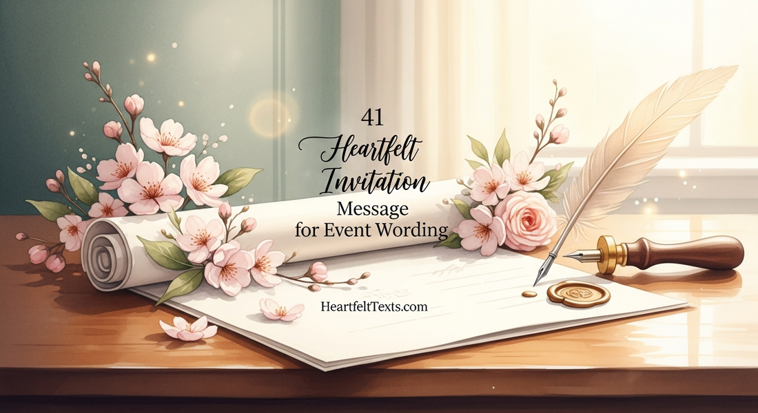 41 Heartfelt Invitation Message for Event Wording