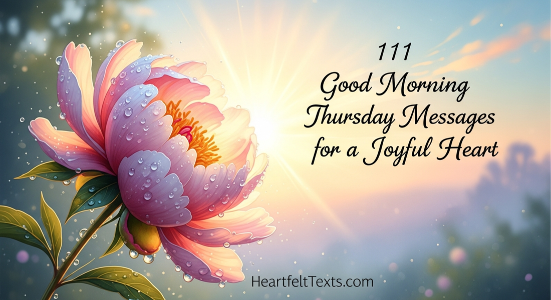 111 Good Morning Thursday Messages for a Joyful Heart