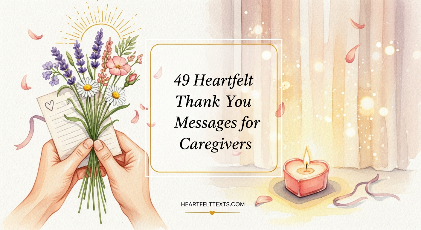 49 Heartfelt Thank You Messages for Caregivers
