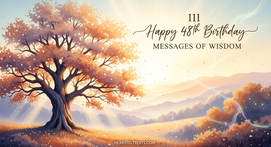 111 Happy 48th Birthday Messages of Wisdom
