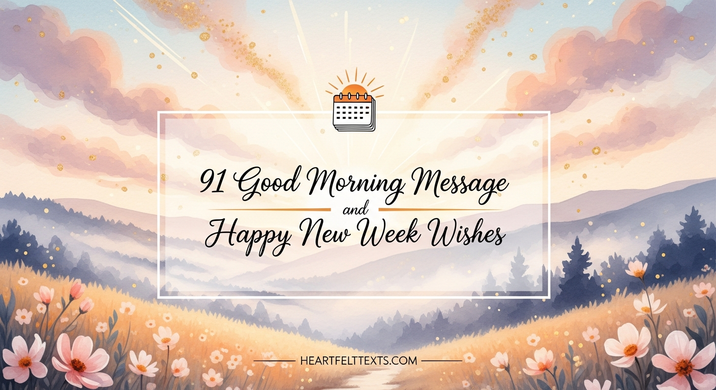 91 Good Morning Message and Happy New Week Wishes
